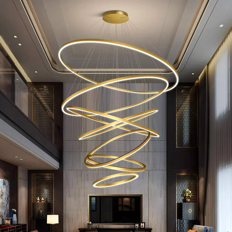 Nordic Stair Pendant Chandelier Living and Dining Room Light