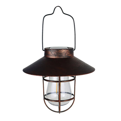 Vintage Solar Camping Lantern for Outdoor Decor