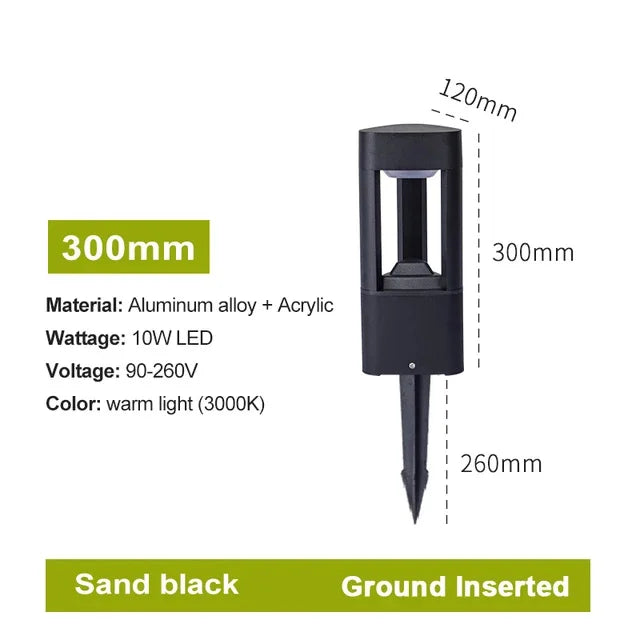 Modern LED Landscape Bollard Light for Garden Paths