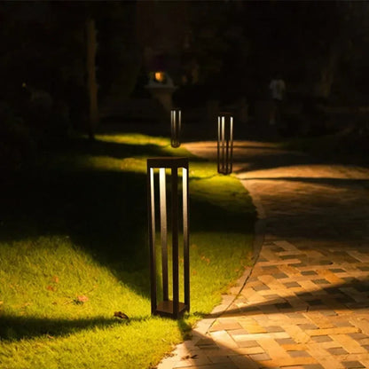 Minimalist LED Lawn Bollard Light for Outdoor Pathways