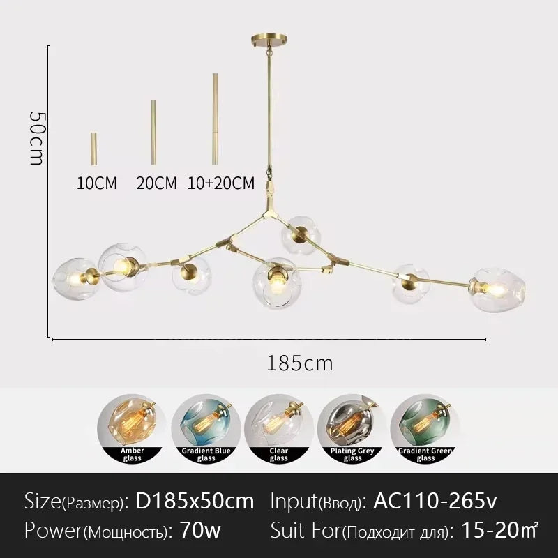 Modern Branch Pendant LED Ceiling Chandelier