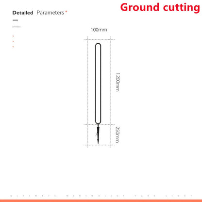 Minimalist Outdoor LED Lawn Lamp for Garden Pathways