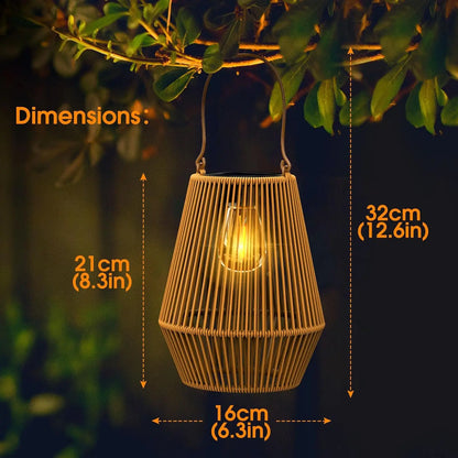 Solar Hanging Lanterns for Patio and Garden Decor