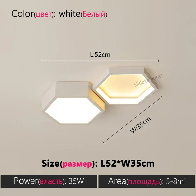 Honeycomb Ceiling Light for Modern Living Spaces