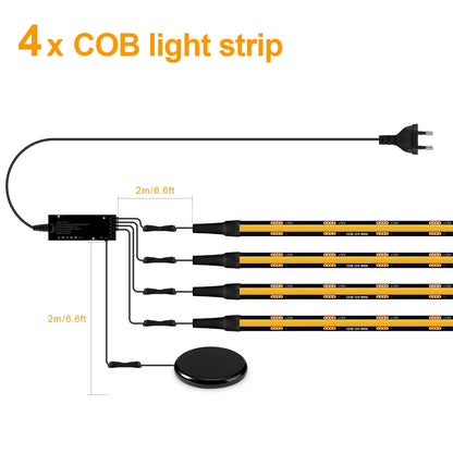 Motion Sensor COB LED Strip Light for Wall Panels