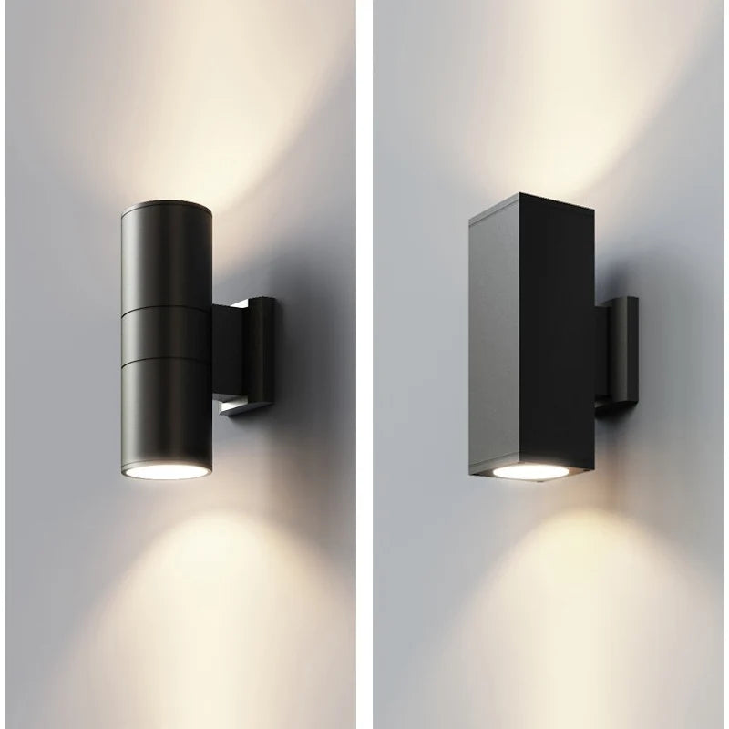Modern Up and Down Outdoor Wall Light