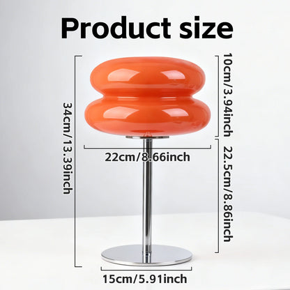 Macaron Glass Table Lamp with Adjustable Ambient Lighting
