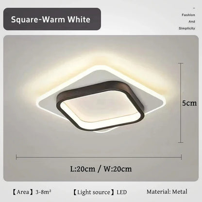 Nordic Gold LED Ceiling Light Modern Hallway Lighting