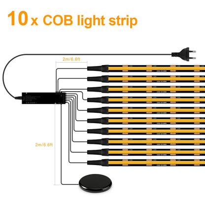 Motion Sensor COB LED Strip Light for Wall Panels