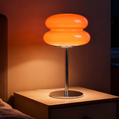 Macaron Glass Table Lamp with Adjustable Ambient Lighting