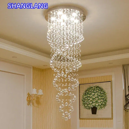 Luxury LED Staircase Pendant Light for Modern Villas