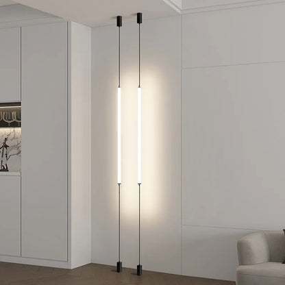 Modern LED Floor Lamp – Sleek Black Acrylic Light for Living Room & Bedroom