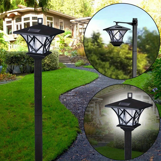 Retro Solar Lamp Post Light for Outdoor Pathways